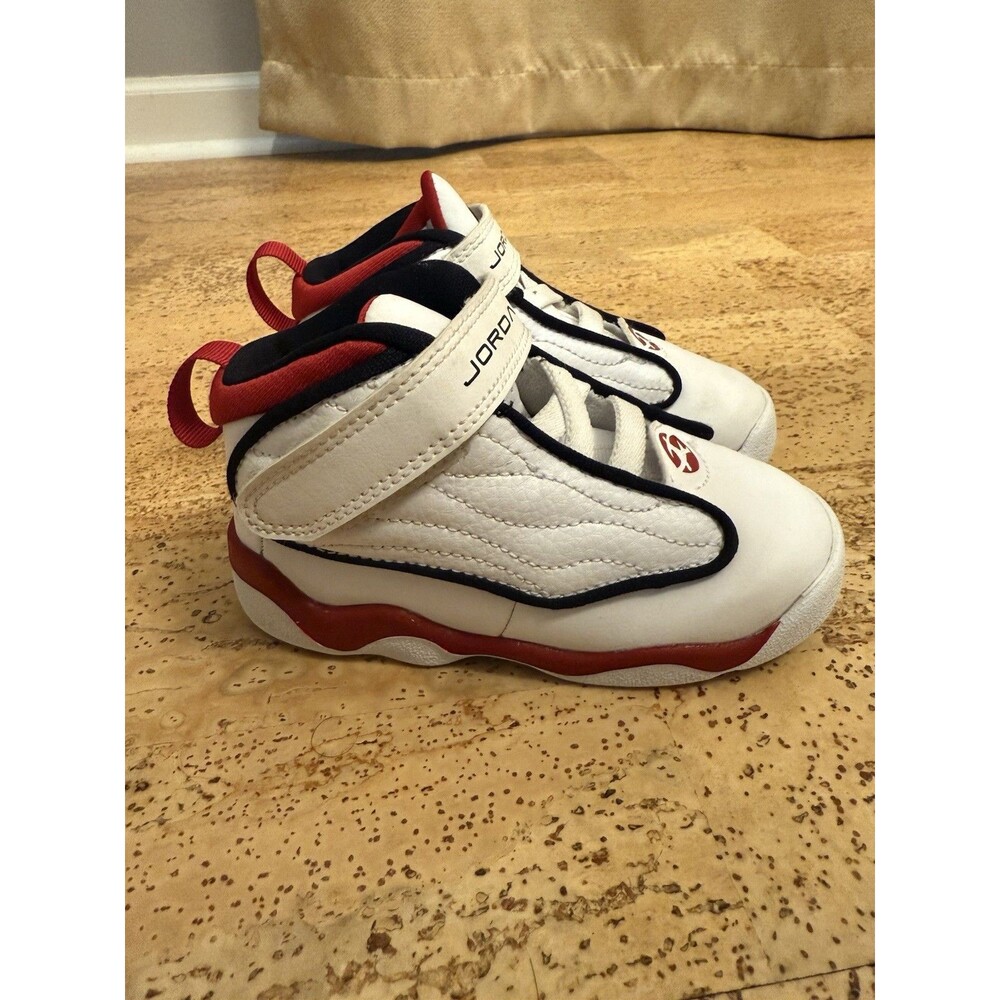 Nike Air Jordan Child Size 8 Pro Strong Toddler Sneakers Red White